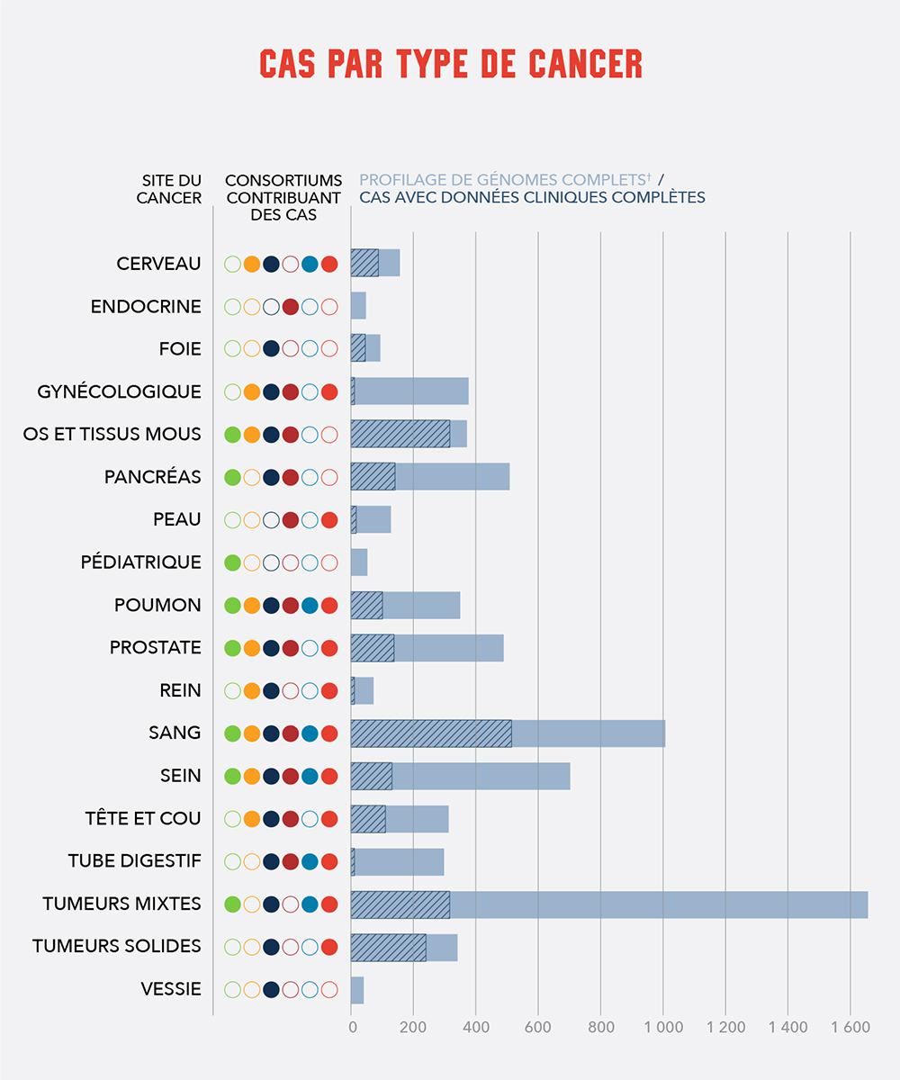 Cases by cancer type